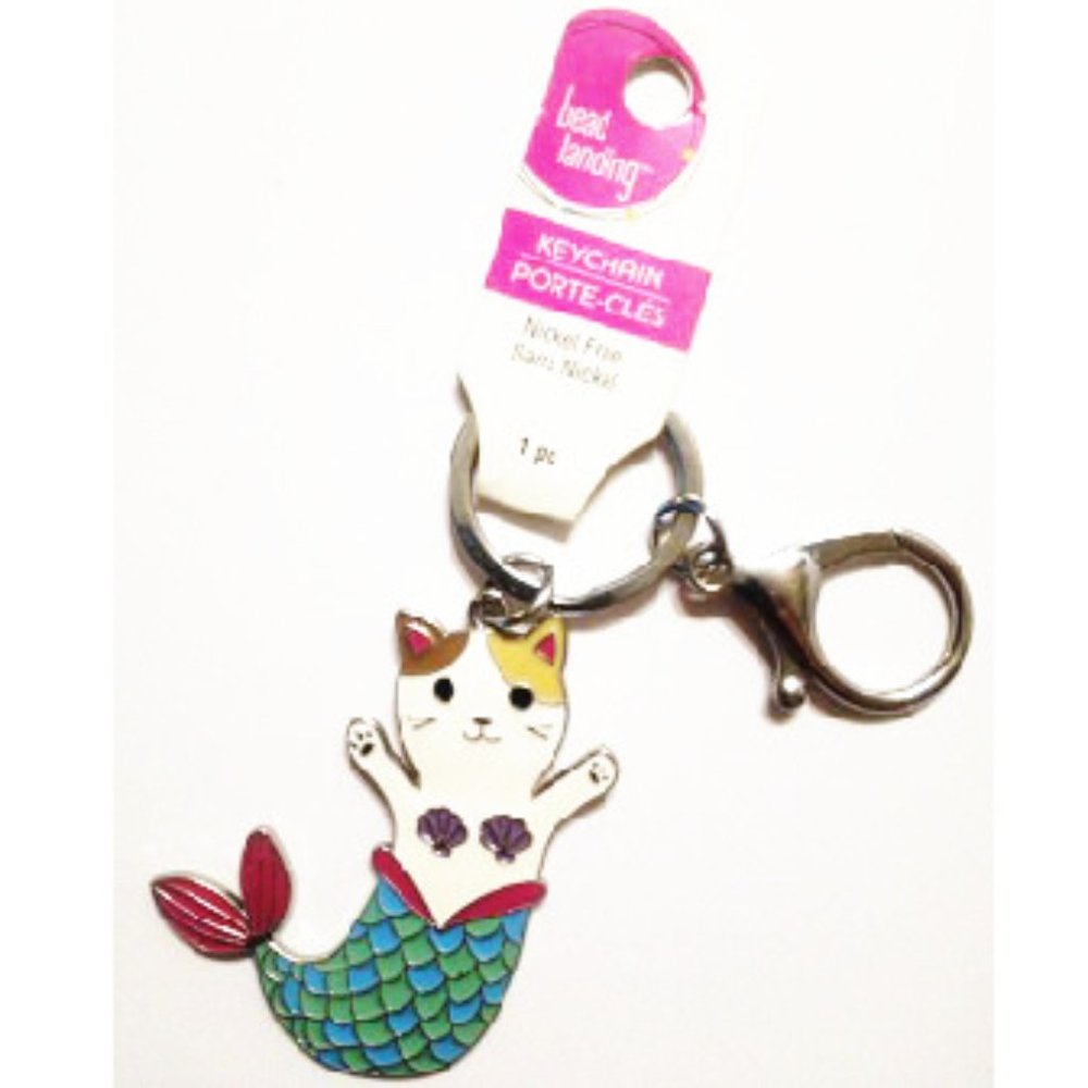 Mermaid Cat Keychain / Bag Charm